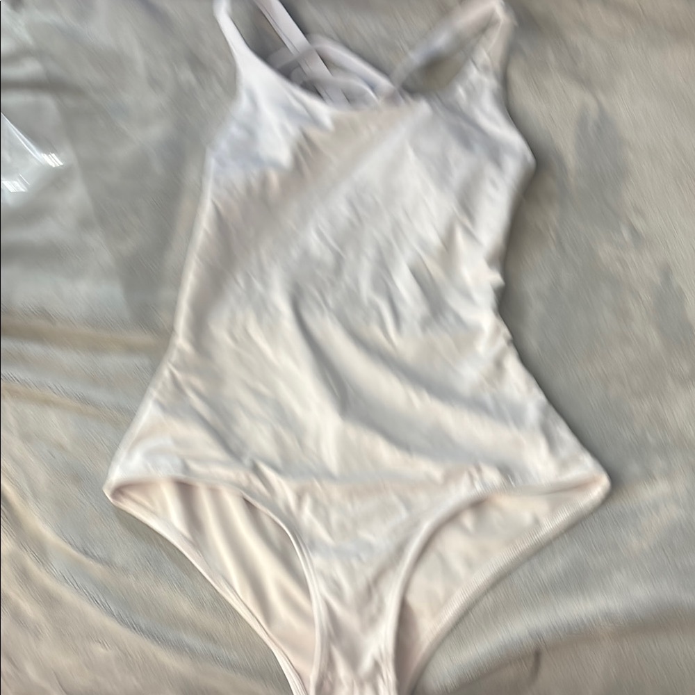 White Women's One Piece Swimsuit